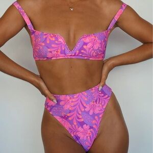 Floral Pink Bikini Set